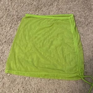 Mesh swim coverup skirt